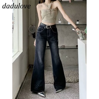 DaDulove💕 New American Ins High Street Washed Micro Flared Jeans Niche High Waist Wide Leg Pants Trousers