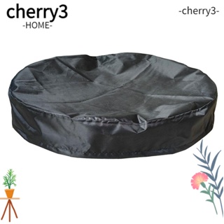Cherry3 ฝาครอบถังน้ํา แบบเชือกรูด ยืดหยุ่น เส้นผ่าศูนย์กลาง 25.59 นิ้ว ปรับได้ สีดํา 55 แกลลอน 2 แพ็ก