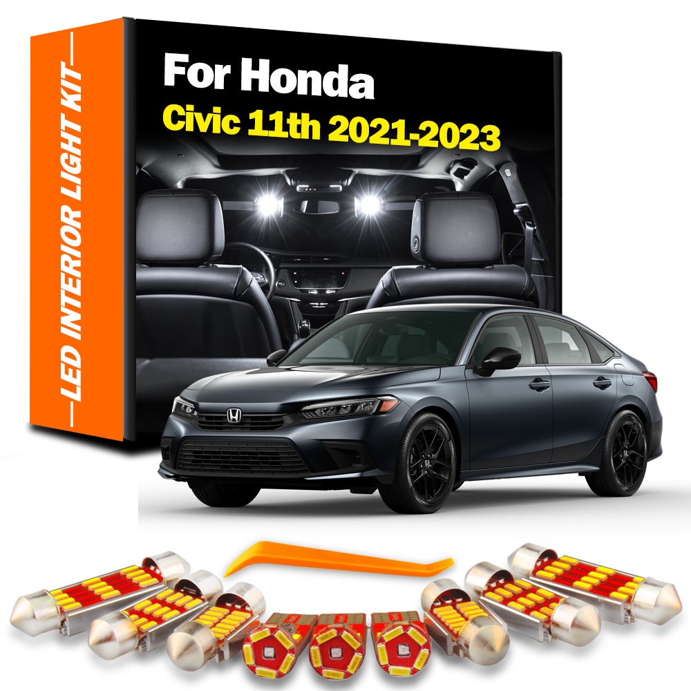 ชุดหลอดไฟ-led-12-ชิ้น-สําหรับ-honda-civic-11th-gen-11-mk11-sedan-touring-hatchback-2021-2022-2023