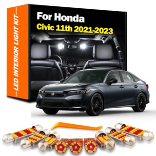 ชุดหลอดไฟ LED 12 ชิ้น สําหรับ Honda Civic 11th Gen 11 MK11 Sedan Touring Hatchback 2021 2022 2023