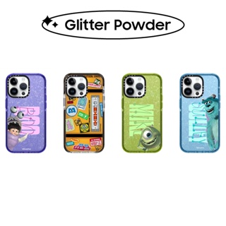 Bling Glitter CASETiFY Disney และ Pixars Monsters, Inc. เคสซิลิโคน TPU สําหรับ iPhone 11 12 13 14 Pro Max