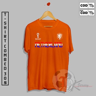 【hot tshirts】เสื้อยืดช้อปปิ้ง ลาย NETHERLAND World Cup 20222022