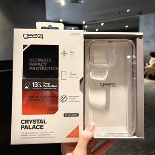 Gear4 Case Crystal Palace เคสใสกันกระแทก ไอโฟน 14promax/14pro/14plus/14/13promax โปร่งใส ไม่เป็นรอย