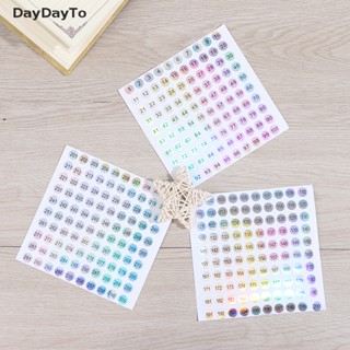 Daydayto สติกเกอร์เลเซอร์ ตัวเลข 1-300 กันน้ํา สําหรับติดตกแต่งเล็บ