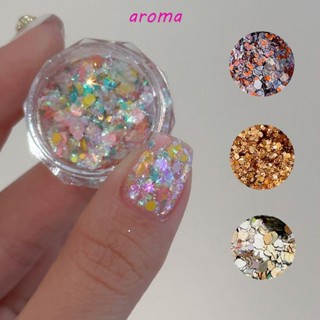 Aroma ฟอยล์เลเซอร์ สําหรับตกแต่งเล็บ