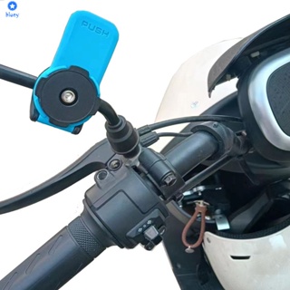 รถจักรยานยนต์กระจกมองหลังที่วางโทรศัพท์มือถือที่เรียบง่ายด่วนที่วางจำหน่าย S Nap หัวเข็มขัดรถยนต์ไฟฟ้าขี่นำทางโทรศัพท์มือถือยึด【 Bluey】