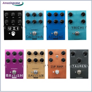 Amaz แป้นเหยียบเอฟเฟคกีตาร์ ลําโพงโทนจําลอง / ความผิดเพี้ยน / อุปกรณ์เอฟเฟค Overdrive Mini Effect Reverb Single Block