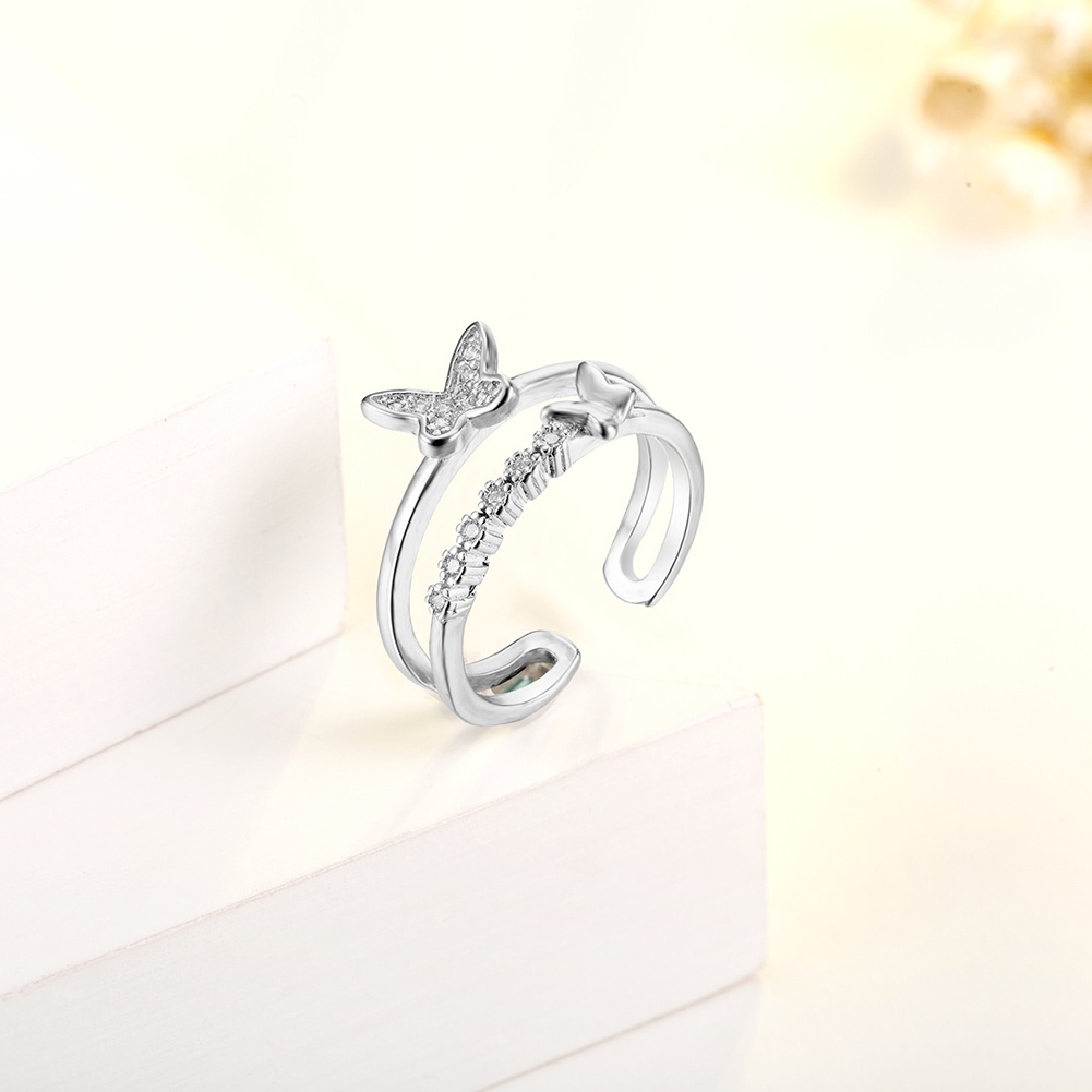 deryu-th-แหวนแฟชั่น-รูปผีเสื้อ-ปรับได้-ของขวัญคริสต์มาส-สําหรับผู้หญิง