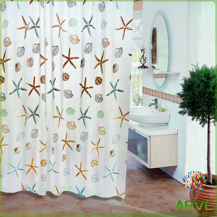 arve-ม่านกั้นห้องน้ำ-ม่านกันน้ำ-ม่านพลาสติก-shower-curtain