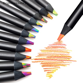 [Brightnessdin1] ดินสอสี ไล่โทนสี 8 สี สุ่มสี สําหรับวาดภาพ 1 ชิ้น