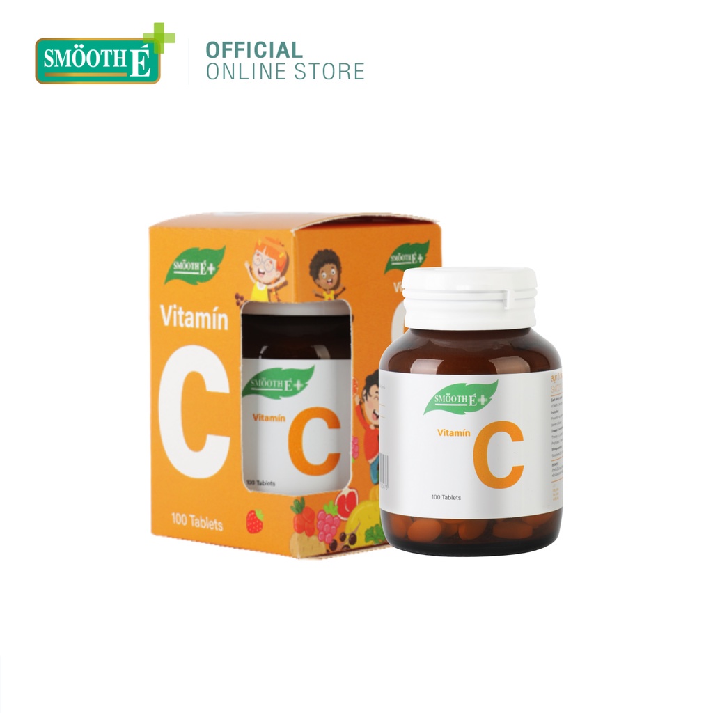 smooth-e-เม็ดอมวิตามินซี-เสริมภูมิคุ้มกัน-vitamin-c-ลดอาการภูมิแพ้-100mg-หวานน้อย-ทานได้ทั้งเด็กเเละผู้ใหญ่-แพ็ค-2
