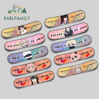 Earlfamily สติกเกอร์ ลายอนิเมะ Band-Aid Campervan Windows RV JDM ขนาด 13 ซม. ป้องกันรอยขีดข่วน สําหรับติดตกแต่งรถยนต์ แล็ปท็อป รถจักรยานยนต์