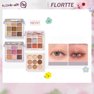 Flortte/floria Flower Grocery Shop พาเลทอายแชโดว์ เอิร์ธโทน เนื้อแมตต์ สําหรับผู้เริ่มต้น