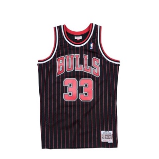 เสื้อกีฬาแขนสั้น ลายทีม Mitchell &amp; Ness NBA Chicago Bulls Scottie Pippen 33 928062