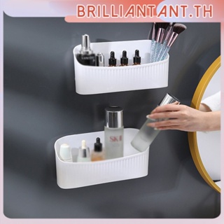 New Punch-free Wall-mounted Storage Box Cosmetics Rack Desktop Finishing Sundries Box Kitchen Seasoning Basket
