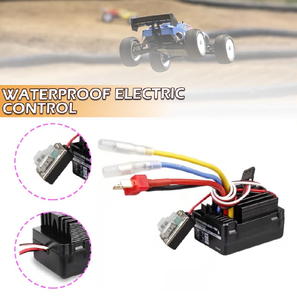 WP1040 Waterproof 1/10 RC Car Brushed ESC For Tamiya Traxxas Brushed