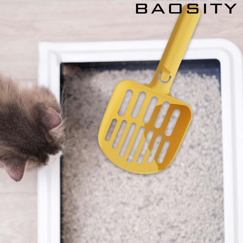 baosity-ช้อนตักทรายแมว-ถาดตักทรายคิตตี้-พร้อมที่จับ-แบบพกพา