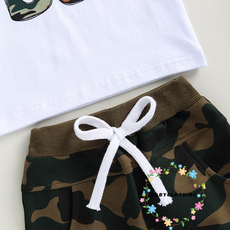 babyclothes-ชุดเสื้อยืด-แขนสั้น-พิมพ์ลายตัวอักษร-และกางเกงขาสั้น-ลายพราง-แฟชั่นฤดูร้อน-สําหรับเด็กผู้ชาย