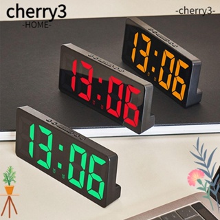 Cherry3 นาฬิกาปลุกดิจิทัล LED บอกอุณหภูมิ ปฏิทิน มีไฟแบ็คไลท์ สําหรับตกแต่งบ้าน