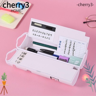 Cherry3 กล่องดินสอ ทรงกระบอก แบบพกพา สําหรับโรงเรียน