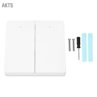 AKTS 2 Gang WiFi Switch สำหรับ ZigBee APP Control Self Powered Wireless Light สำหรับระบบแสงสว่างภายในบ้าน