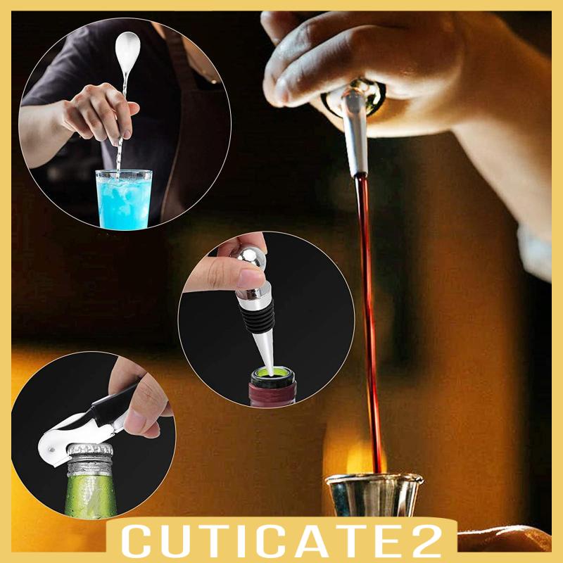 cuticate2-ชุดเครื่องปั่นเครื่องดื่มค็อกเทล-สําหรับบาร์เทนเดอร์-16-ชิ้น