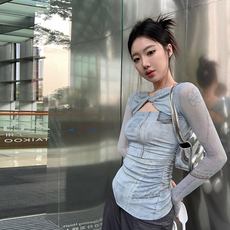 เสื้อยืดแขนยาว-คอกลม-แบบเข้ารูป-พิมพ์ลาย-แฟชั่นฤดูร้อน-สําหรับผู้หญิง-2023
