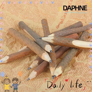 Daphne ดินสอไม้ 5 ชิ้น เครื่องเขียน งานศิลปะ กิ่งไม้ และวิกผม