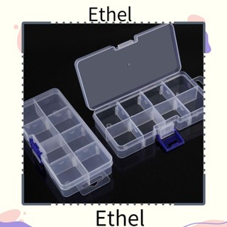 Ethel1 กล่องพลาสติกใส ทรงสี่เหลี่ยม 5 ขนาด สําหรับใส่เครื่องประดับ ลูกปัด ตกปลา