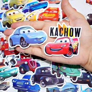 สติ๊กเกอร์ การ์ตูน Cars McQueen ติดแน่น กันน้ำ ติดกระเป๋าเดินทาง (49 ชิ้น) sticker