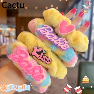 Cactu ยางรัดผมหางม้า แบบยืดหยุ่น สีพื้น สําหรับตุ๊กตาบาร์บี้