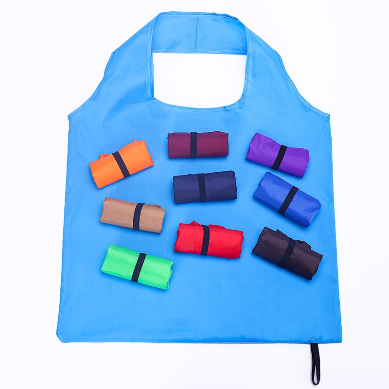 210t-polyester-thickening-portable-environmental-protection-bag-กระเป๋าช้อปปิ้งสีทึบพับได้