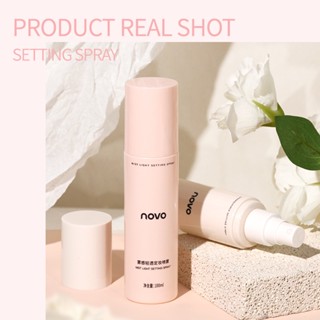 Tiktok same# NOVO foggy light transparent make-up spray film-forming oil control lasting waterproof sweat-proof makeup-free online red same makeup lotion 8.6g