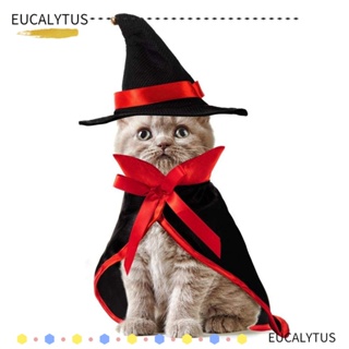 Eutus เสื้อคลุมคอสเพลย์ รูปค้างคาว เหมาะกับของขวัญฮาโลวีน สําหรับสัตว์เลี้ยง สุนัข แมว