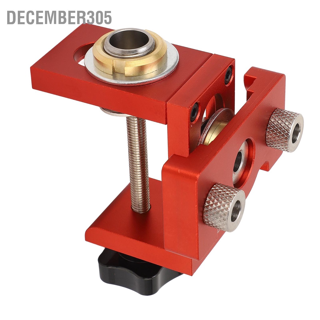 december305-pocket-hole-jig-kit-3-in-1-round-dowel-woodworking-holes-locator-furniture-panel-splicing-เครื่องมือ