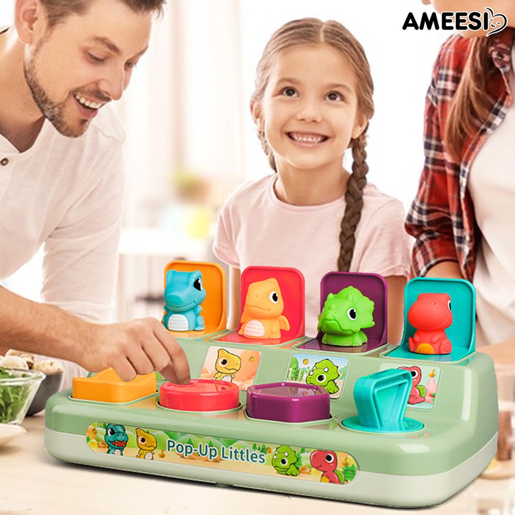 ameesi-ของเล่นสัตว์โต้ตอบ-วิจิตร-มอเตอร์-ปุ่มพัฒนาการ-การรับรู้-ลูกบิด-การเรียนรู้-สาเหตุ-เอฟเฟกต์-กล่องสวิตช์-ของเล่น-ของเล่นเด็ก