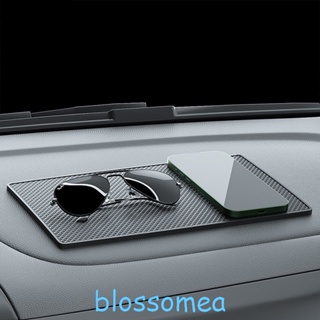 Blossomea แผ่นแดชบอร์ด PVC กันลื่น ทนความร้อน สําหรับวางโทรศัพท์มือถือ แว่นกันแดด ในรถยนต์