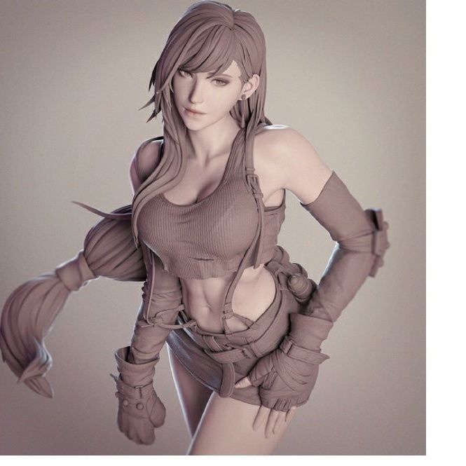 โมเดลฟิกเกอร์เรซิ่น-tifa-tifa-gk-สีขาว-3d-สเกล-1-35-24-18-uuhf