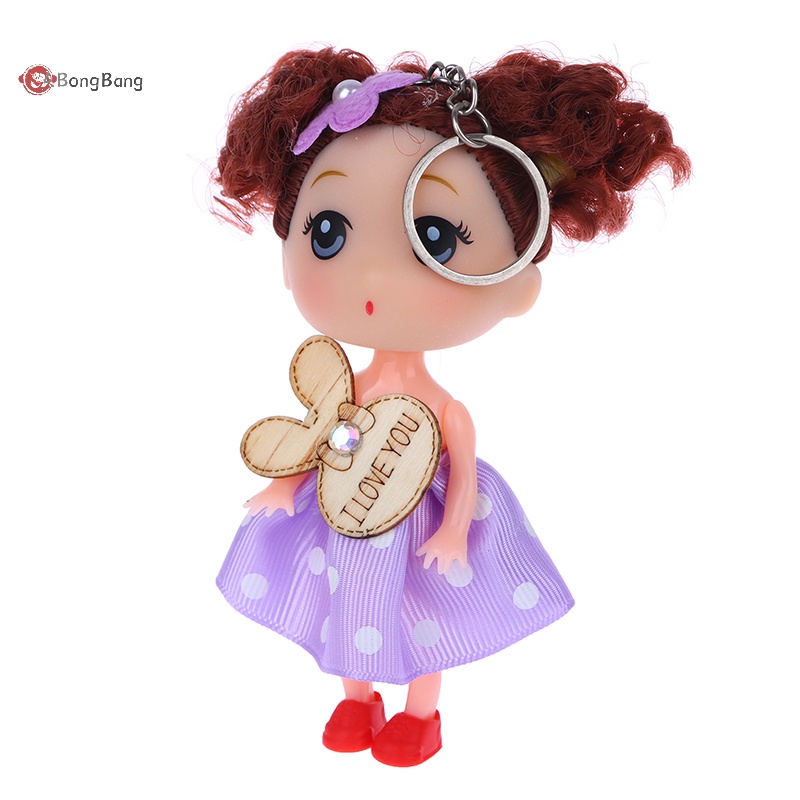 abongbang-พวงกุญแจ-จี้ตุ๊กตาการ์ตูนเจ้าหญิงสับสน-12-ซม-สําหรับตกแต่งรถยนต์-กระเป๋า