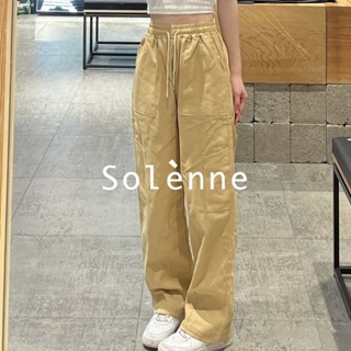Solenne  กางเกงขายาว คาร์โก้ กางเกง ย้อนยุค 2023 NEW Trendy High quality ทันสมัย คุณภาพสูง A90M02N 36Z230909