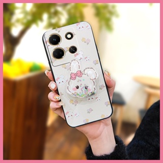 glisten Cute Phone Case For infinix Note30 4G/X6833B Cartoon Dirt-resistant Anti-knock protective TPU Kickstand Silicone