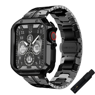 สายนาฬิกาข้อมือ TPU โลหะ สําหรับ Apple Watch Band 49 มม. 45 มม. 41 มม. 44 มม. 40 มม. 42 มม. 38 มม. iWatch SE 8 7 6 5 4 3 Correa