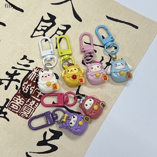 พวงกุญแจ จี้ตุ๊กตาฟิกเกอร์ การ์ตูนอนิเมะ Hello Kitty Kuromi Melody Cinnamoroll ขนาดเล็ก เหมาะกับของขวัญวันเกิด สําหรับเด็กผู้หญิง