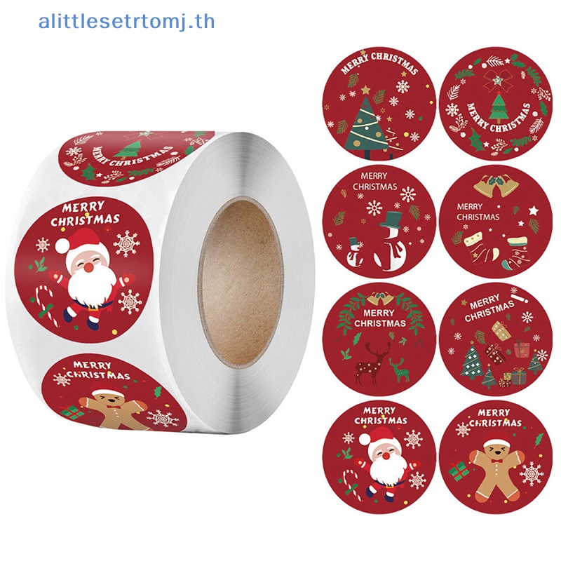 alittlese-สติกเกอร์ฉลากธีมคริสต์มาส-merry-christmas-สําหรับติดตกแต่ง-500-ชิ้น