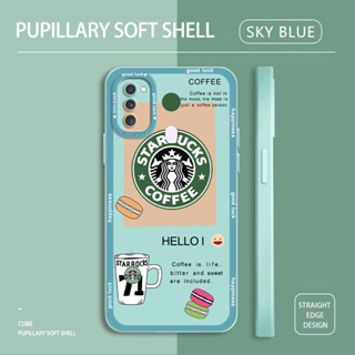 สําหรับ Samsung Galaxy M30S M21 M31 M33 5G M51 M62 F62 เคสโทรศัพท์มือถือ ซิลิโคนนิ่ม TPU กันกระแทก ลาย Starbucks Coffee