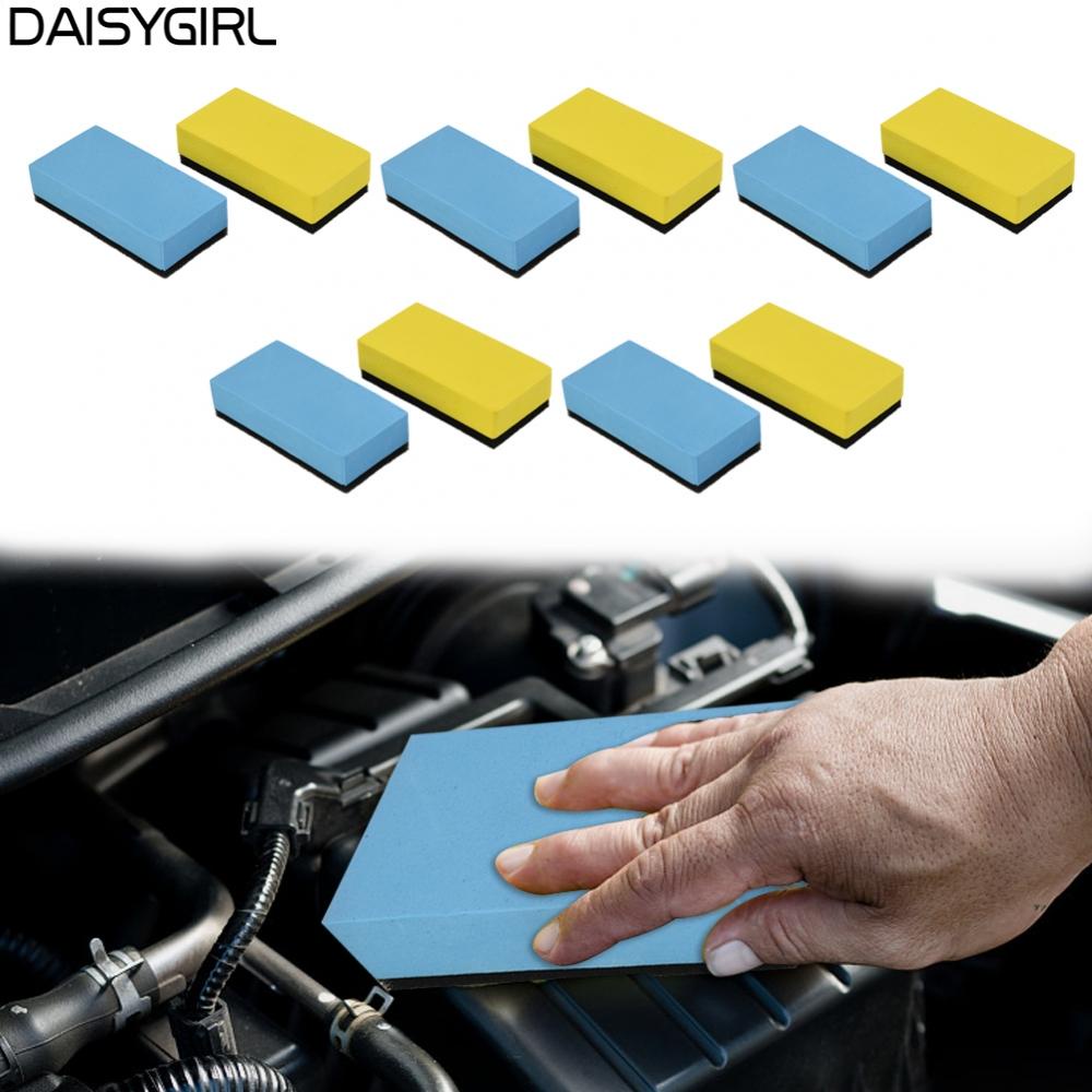 daisyg-polishing-sponge-10pcs-8-4-1-8cm-car-glass-wax-coat-applicator-brand-new