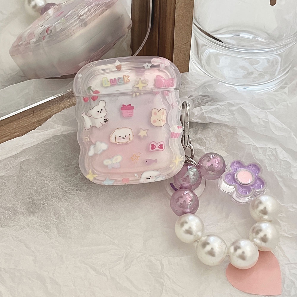 เคสหูฟังบลูทูธไร้สาย-รูปสุนัข-แมว-พร้อมจี้พวงกุญแจ-สําหรับ-apple-airpods-รุ่น-pro-2-1-3