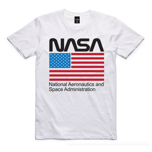 nasa009-เสื้อยืด-คอกลม-แฟชั่น-สตรีท-นาซ่า-t-shirt-nasa-space-usa-วัยรุ่น-ชาย-หญิง