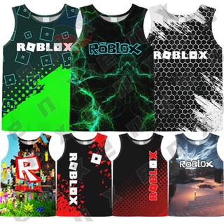 เสื้อแขนกุด พิมพ์ลายกราฟฟิค Roblox 3 มิติ สําหรับเด็กผู้ชาย และเด็กผู้หญิง