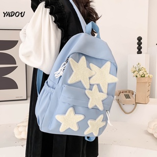 YADOU กระเป๋าเป้สะพายหลังรูปดาวห้าแฉกสาวน่ารักของญี่ปุ่นในกระเป๋านักเรียนหญิงมัธยมปลาย